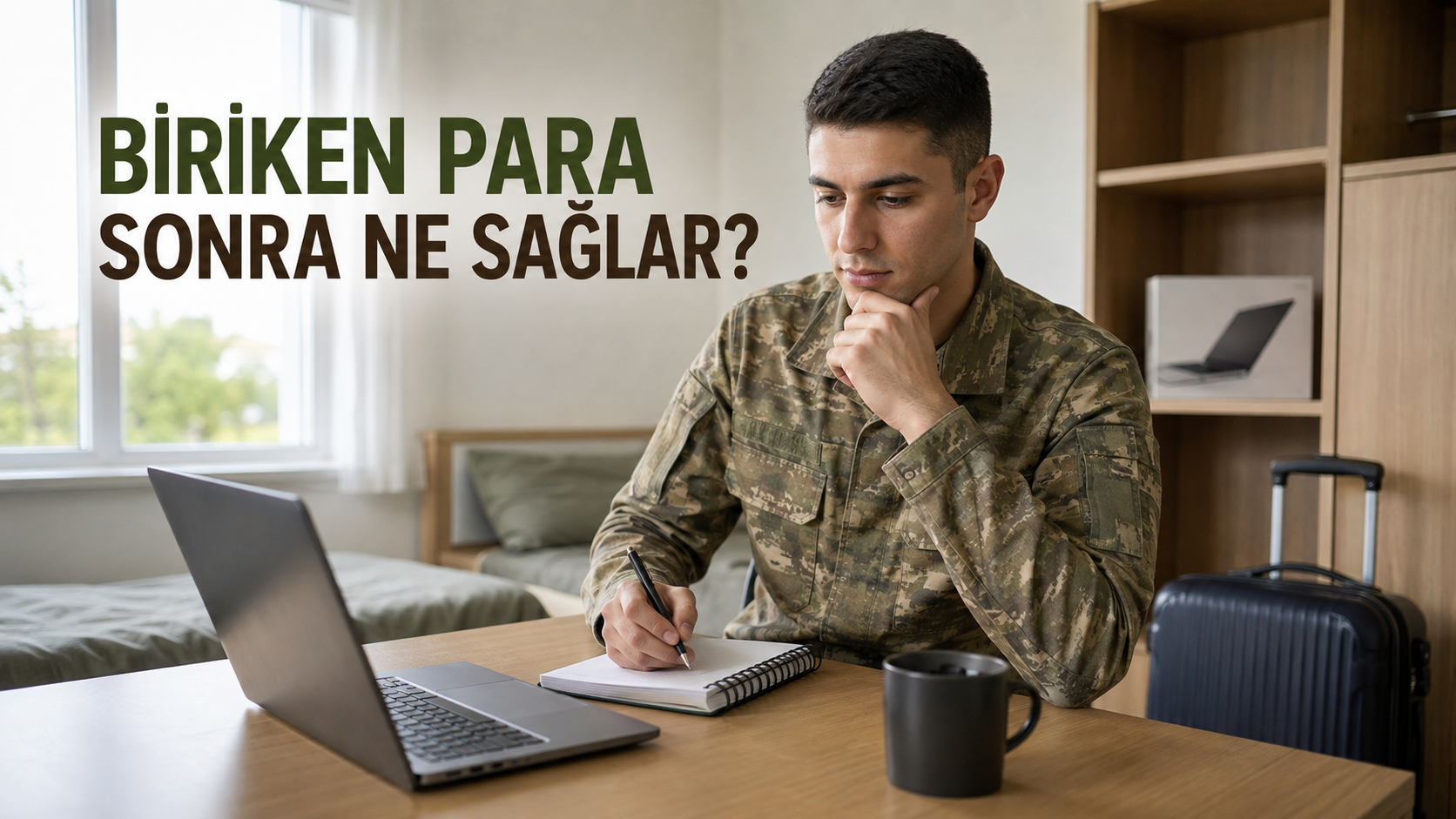 Yedek subaylık döneminde yaptığı birikimin askerlik sonrasındaki yaşamına sağlayabileceği imkânları değerlendiren Türk askerî personel