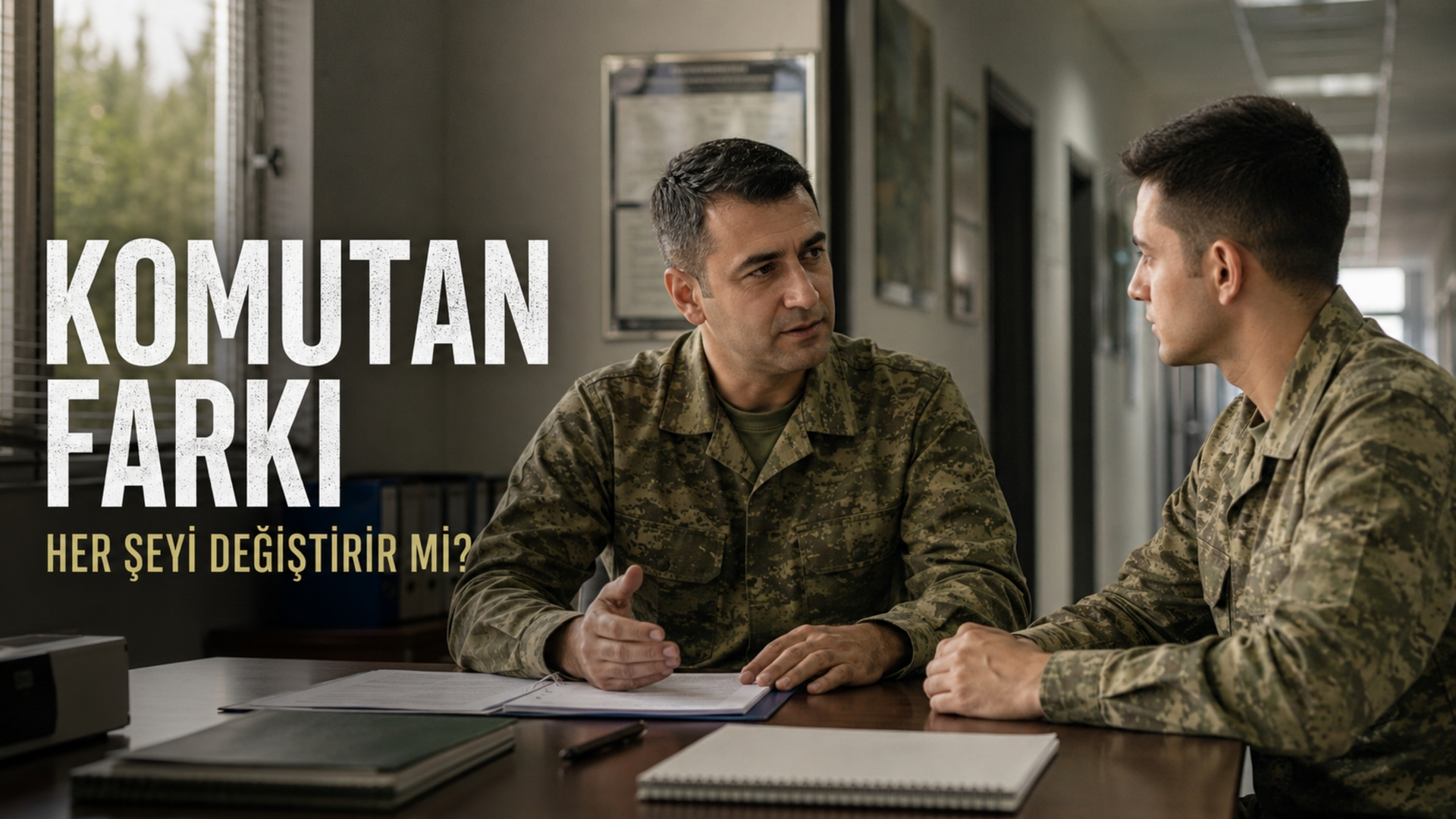 Yedek subaylıkta komutanıyla profesyonel görev ilişkisi kuran ve askerî ofiste birlikte çalışan Türk askerî personel