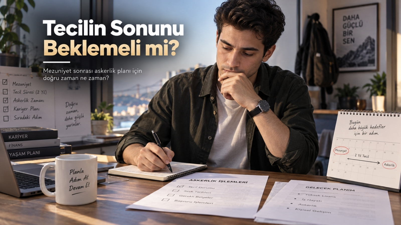 Mezuniyet sonrası askerlik tecil süresi ile celp dönemlerini karşılaştırarak başvuru zamanını planlayan genç